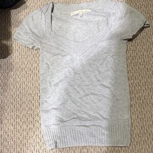 RACHEL Rachel Roy Light Gray Knit Top